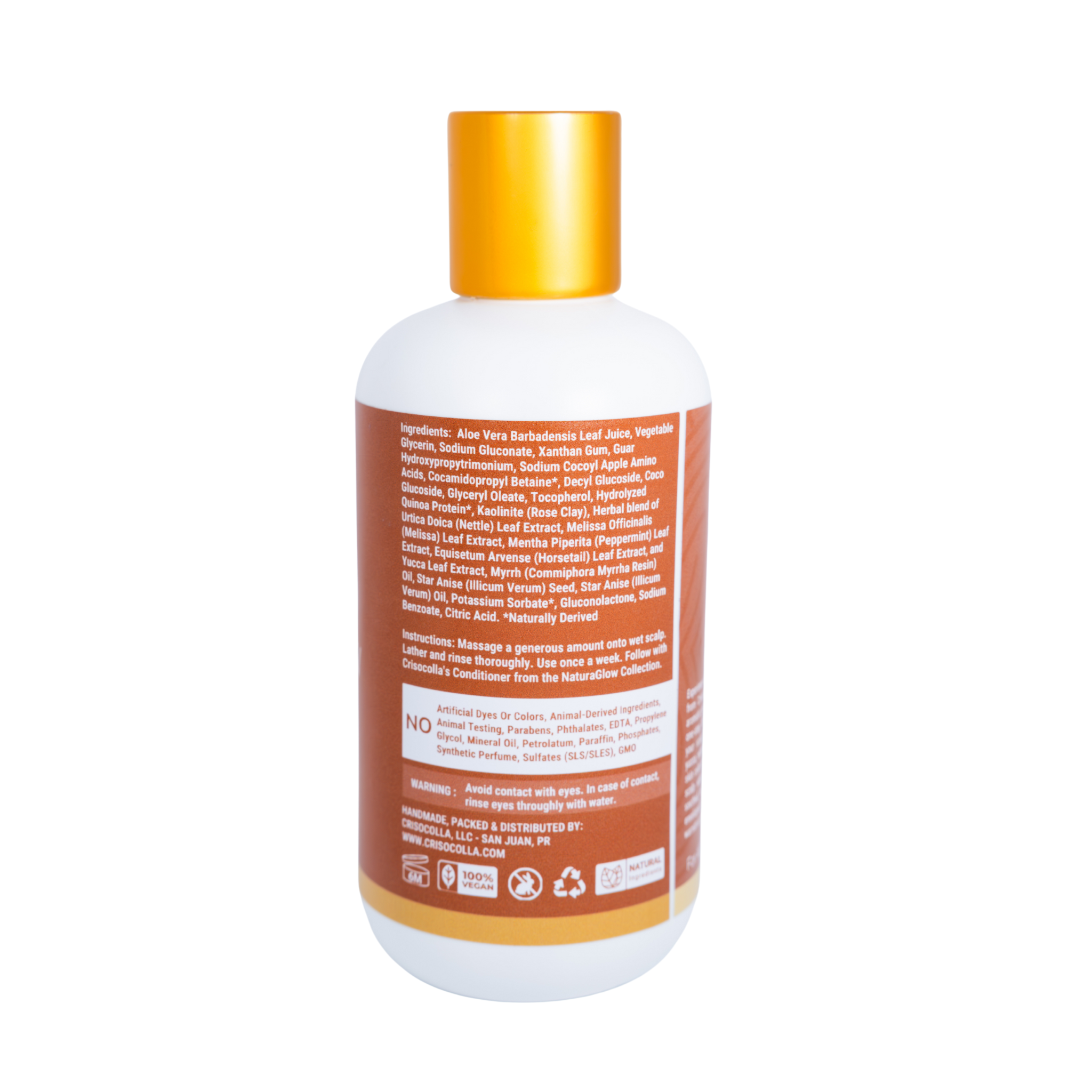 NaturaGlow - Natural Exfoliating & Detoxifying Shampoo